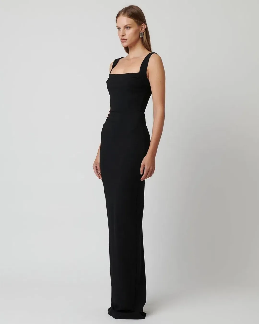 Effie Kats Marbella Gown size S/8 in black for rent on The Volte - main image