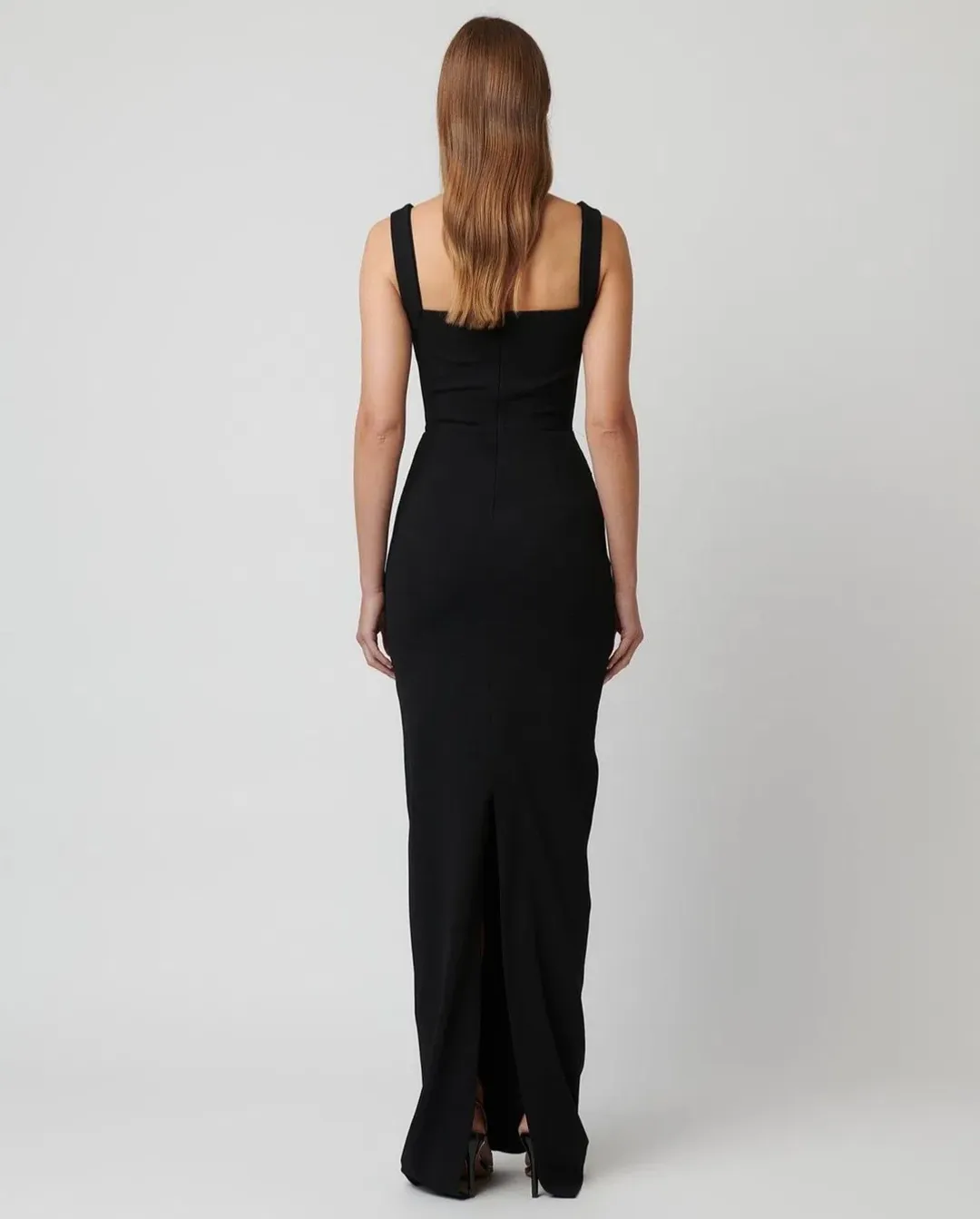 Effie Kats Marbella Gown size S/8 in black for rent on The Volte - main image