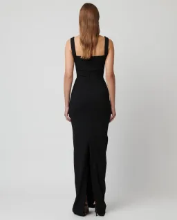 Effie Kats Marbella Gown size S/8 in black for rent on The Volte - image 3