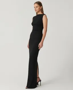 Effie Kats Verona Gown size S/8 in black for rent on The Volte - image 2