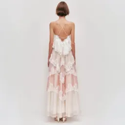 Aje Ophelia Lace Gown in Multi Size AU 10 for rent on The Volte - image 4