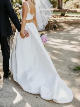 Karen Willis Holmes Two Piece Wedding Dress for rent on The Volte - image 2