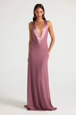 ancegria, Rosa Gown, Mauve, maxi, size 6  for rent on The Volte - image 3