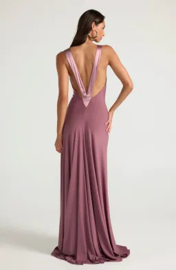 ancegria, Rosa Gown, Mauve, maxi, size 6  for rent on The Volte - image 2