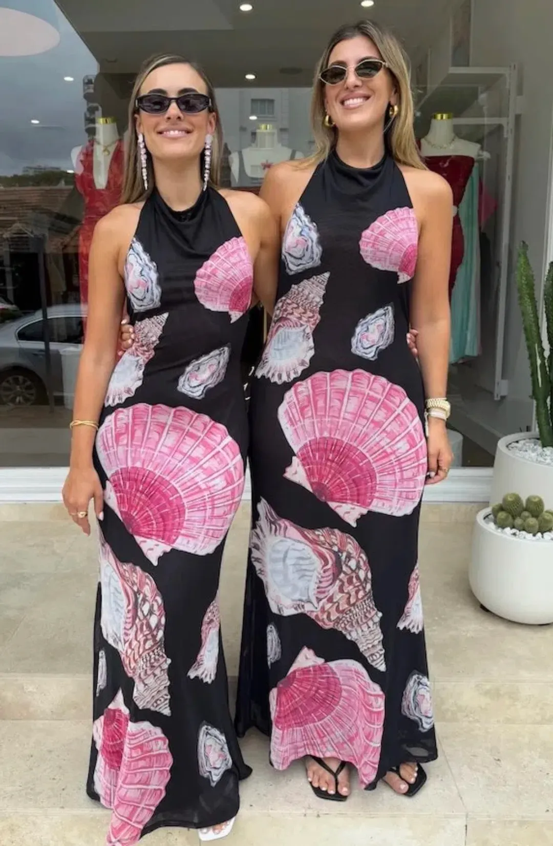 Sneaky Link- Ariel Maxi Dress- Black Shell- size small for rent on The Volte - main image