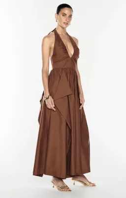 Manning Cartell- Provence Halter Dress– Cognac- Size 12 for rent on The Volte - image 5
