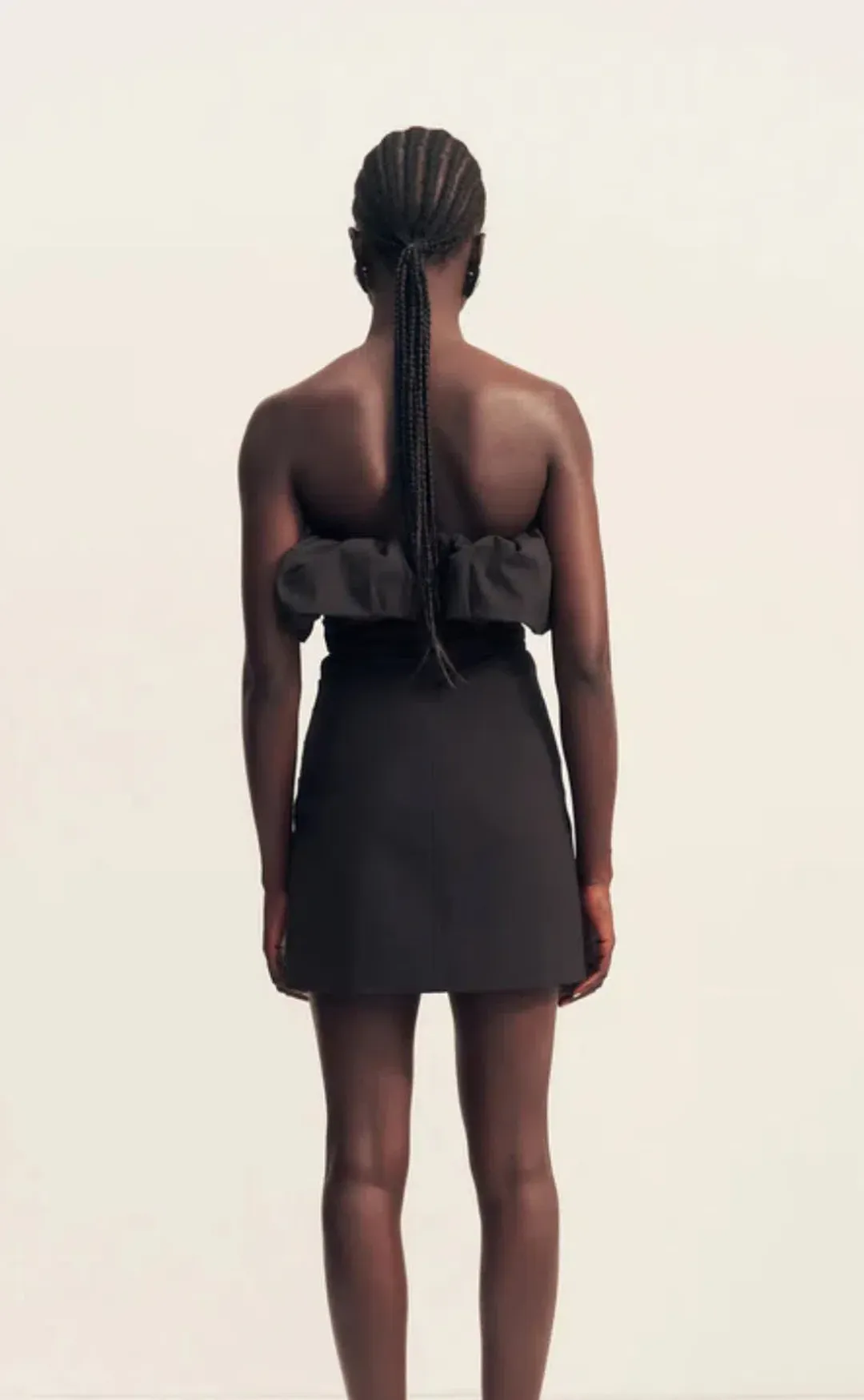 Shona Joy- Campbel- Strapless Bubble Mini Dress- Black Size 6 for rent on The Volte - main image