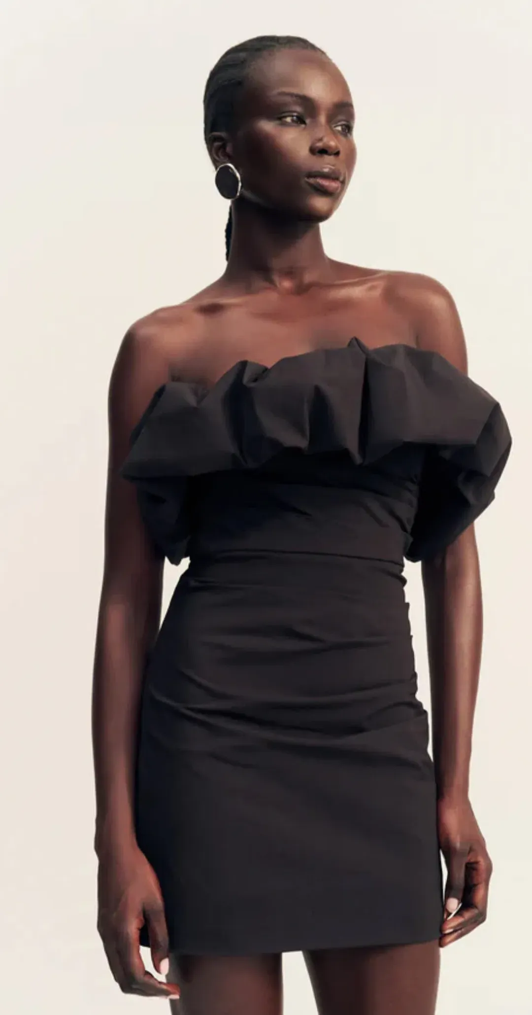 Shona Joy- Campbel- Strapless Bubble Mini Dress- Black Size 6 for rent on The Volte - main image