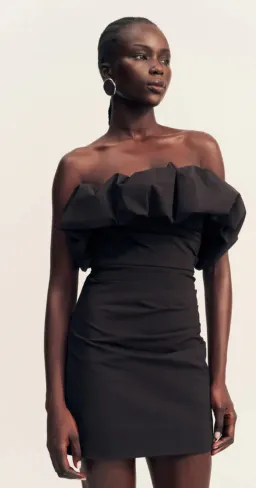 Shona Joy- Campbel- Strapless Bubble Mini Dress- Black Size 6 for rent on The Volte - image 5