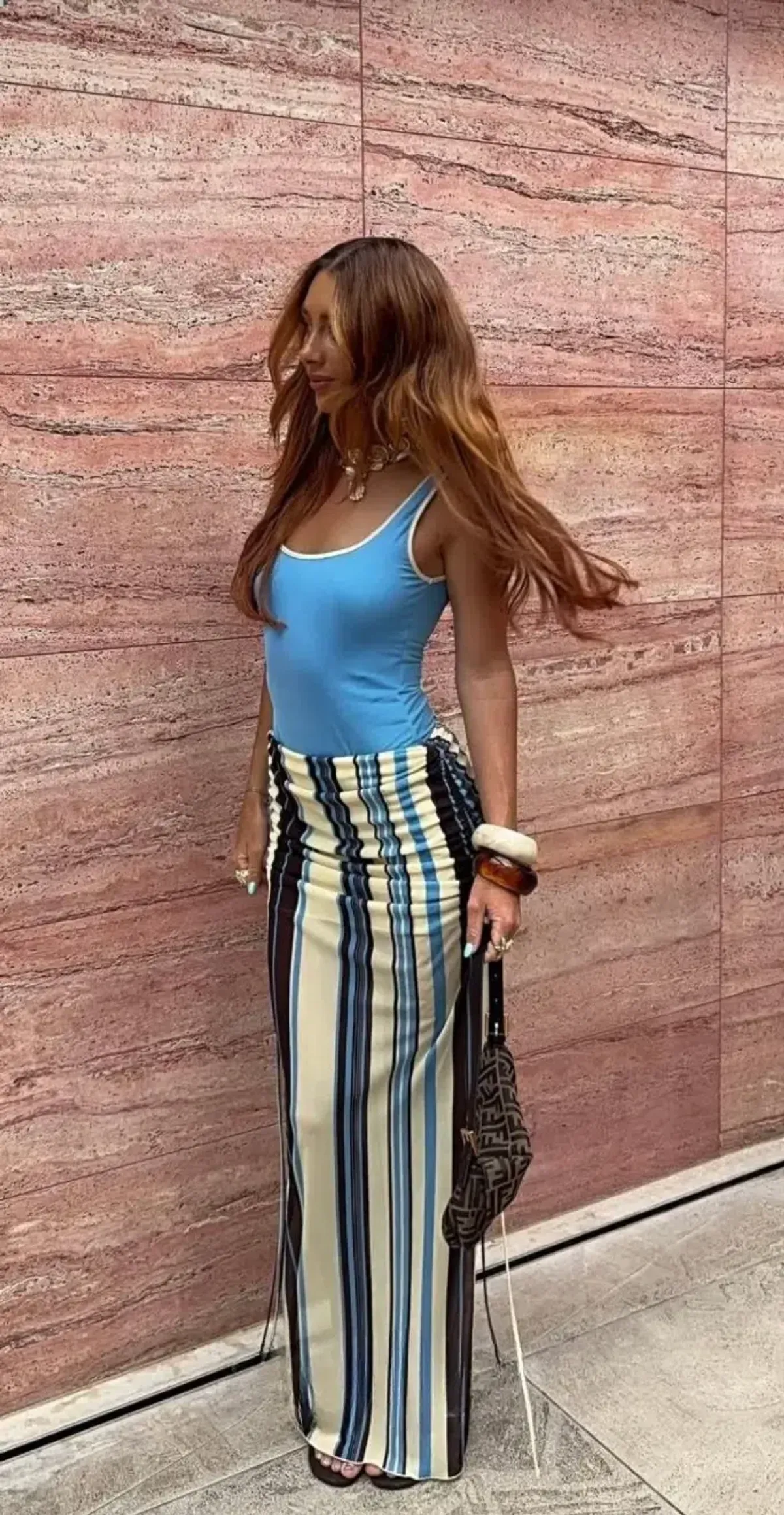 Benni Addison Top & Ayla Maxi Skirt Set Size 8 for rent on The Volte - main image