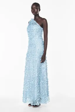 Manning Cartell Enchantment One Shoulder Dove Blue Dress size 6 for rent on The Volte - image 4