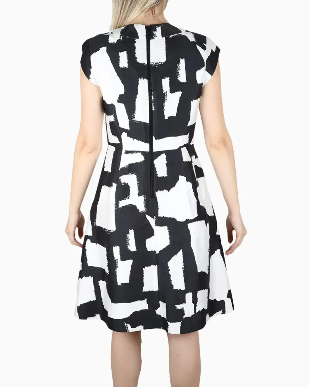 Kate Spade Mariella Dress Black and White Print Size 16 for rent on The Volte - main image