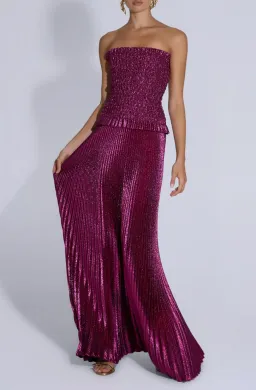 L’Idée Woman Maya Gown - Sangria Glitter for rent on The Volte - image 4