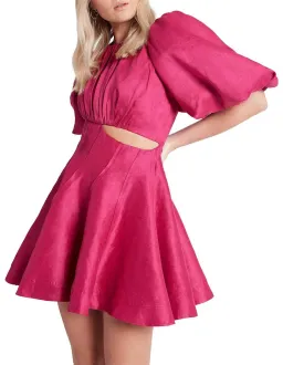 AJE Admiration Asymmetrical Mini Dress- Pink AU8 for rent on The Volte - image 2
