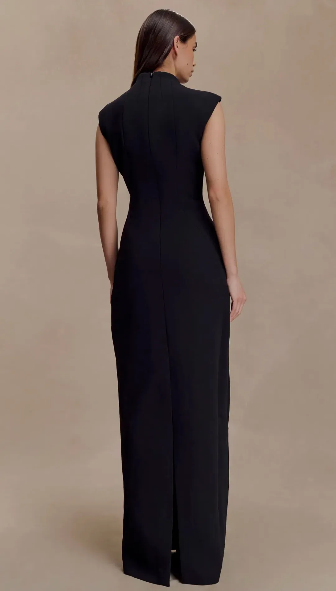 Meshki Michelle Cutout Maxi Dress Black size XXXL for rent on The Volte - main image
