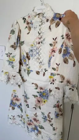 Zimmerman Appliqué Mini Dress for rent on The Volte - image 6