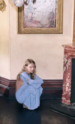 Bec & Bridge JUNIPER LONG SLEEVE MAXI DRESS Denim Blue Size 8 for rent on The Volte - image 2