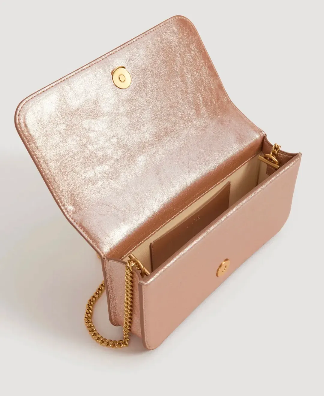 Aje Alessia Flower Clutch Rose Gold Metallic for rent on The Volte - main image
