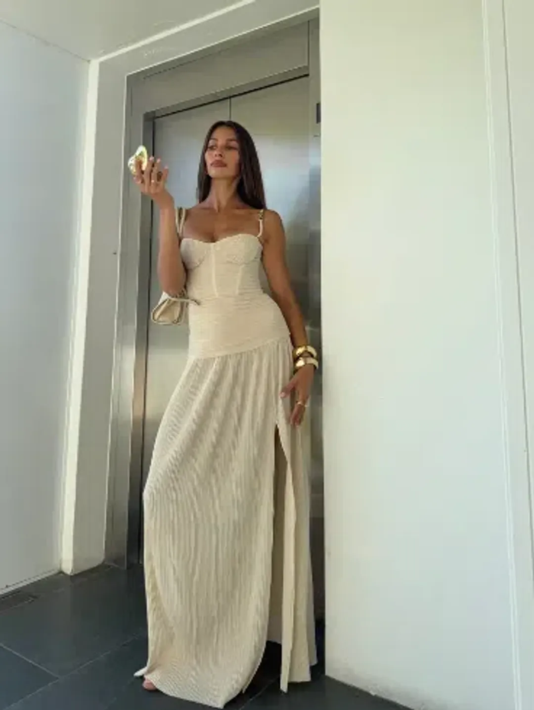 Manning Cartell Double Time Pleat Dress Size 10 for rent on The Volte - main image