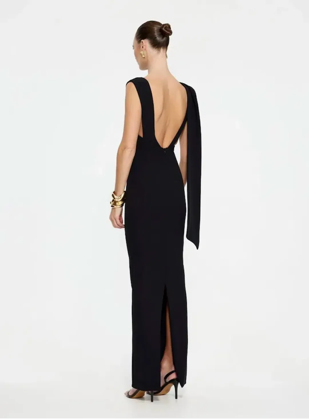 Effie kats audrey gown in black size 6/xs for rent on The Volte - main image