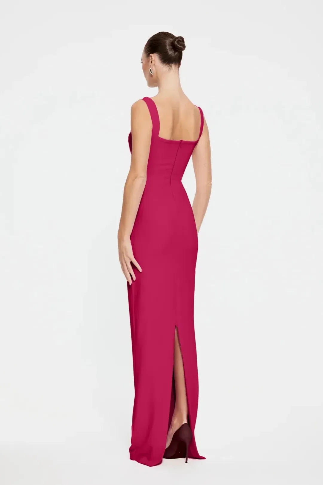 Effie Kats Marbella Gown; raspberry pink; size L (AU 12)  for rent on The Volte - main image