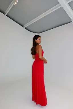 MISHA THE JENNIFER CUPRO DRESS CHERRY for rent on The Volte - image 3