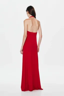 MISHA THE JENNIFER CUPRO DRESS CHERRY for rent on The Volte - image 2