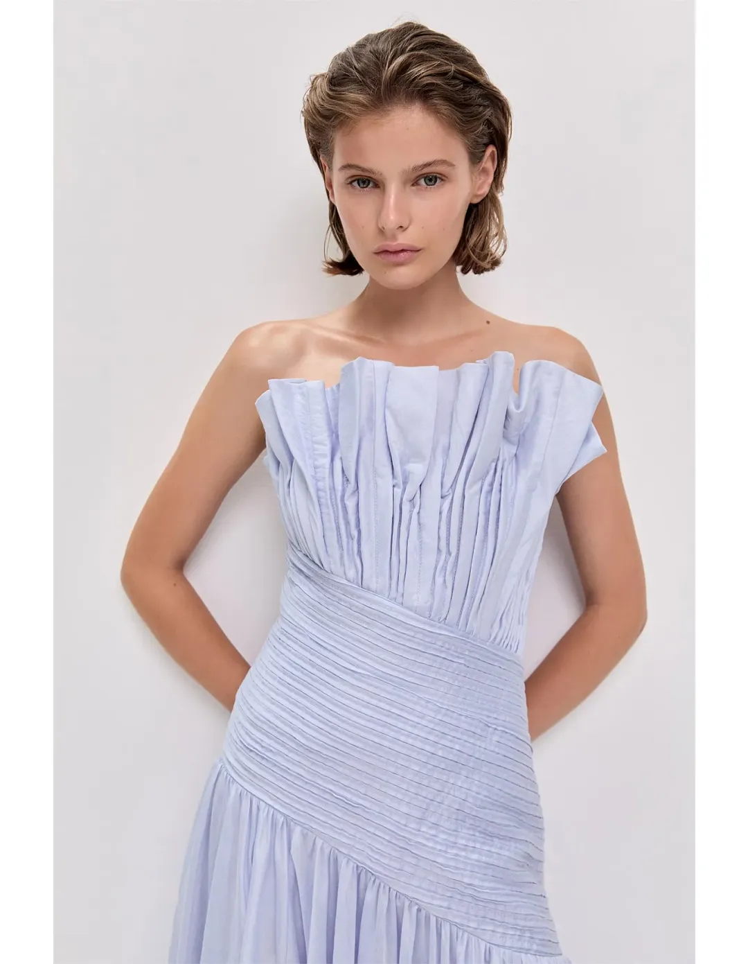 Aje Studio Aquiline Gown Blue Size 10 for rent on The Volte - main image