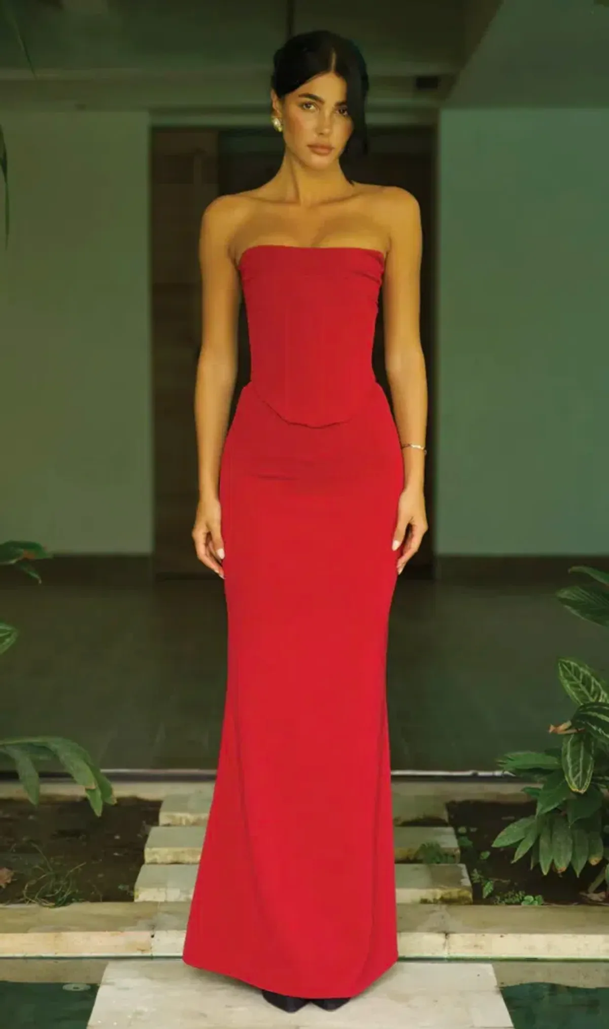 LOUIE GOWN | WINE | XS for rent on The Volte - main image