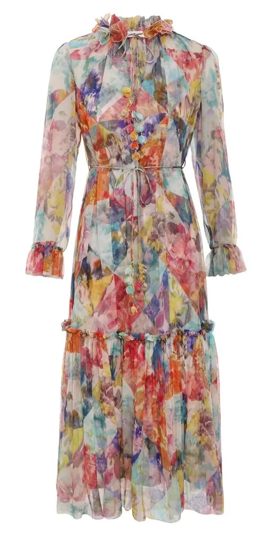 Zimmermann High Tide Tubular Silk Midi Size 1/10  for rent on The Volte - main image