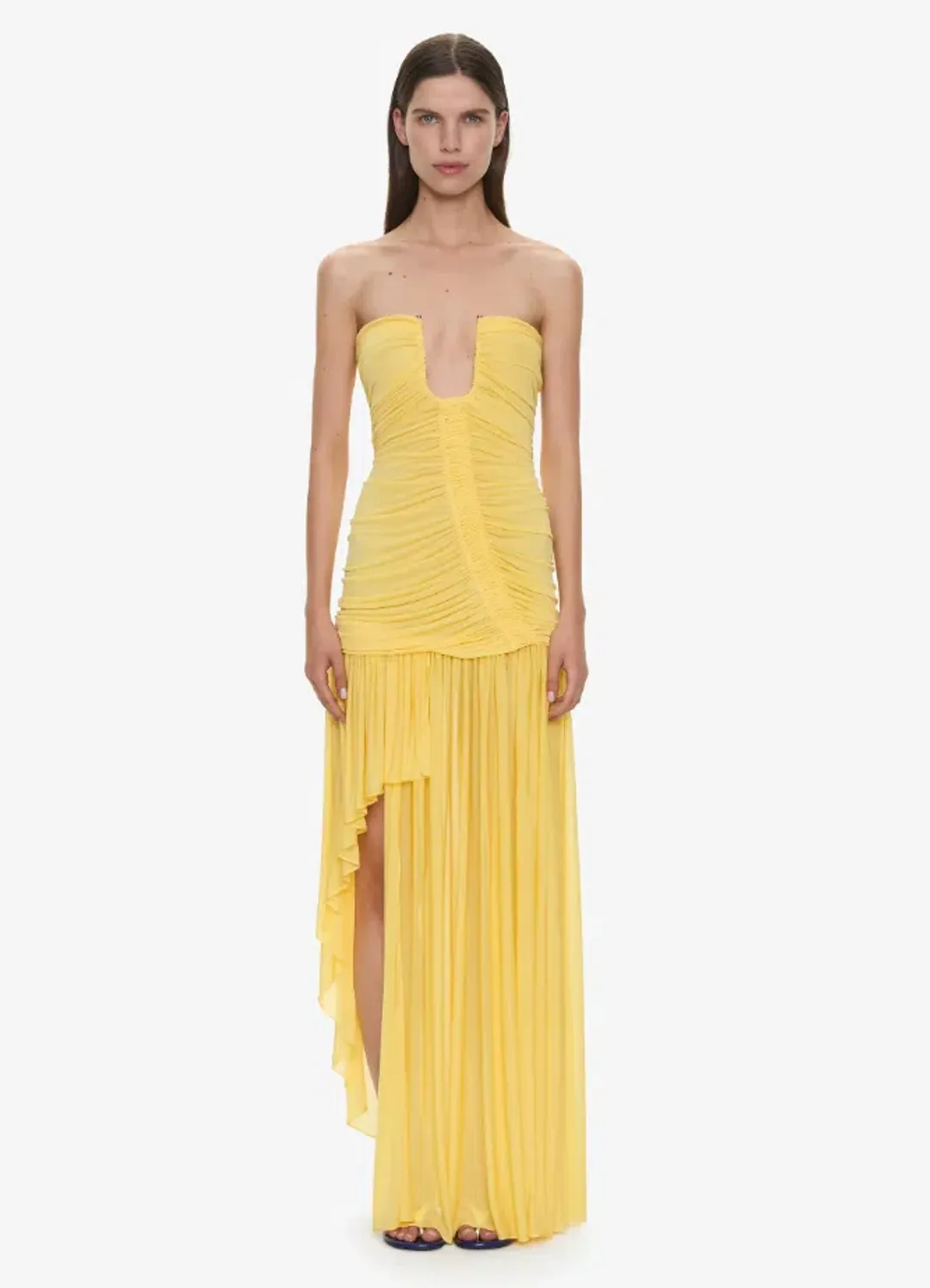 Christopher Esber Arced Orion Strapless Gown Soleil Size 8 for rent on The Volte - main image