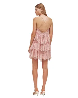 Aje Ophelia Lace Mini Dress Fawn Pink Size 12 for rent on The Volte - image 2