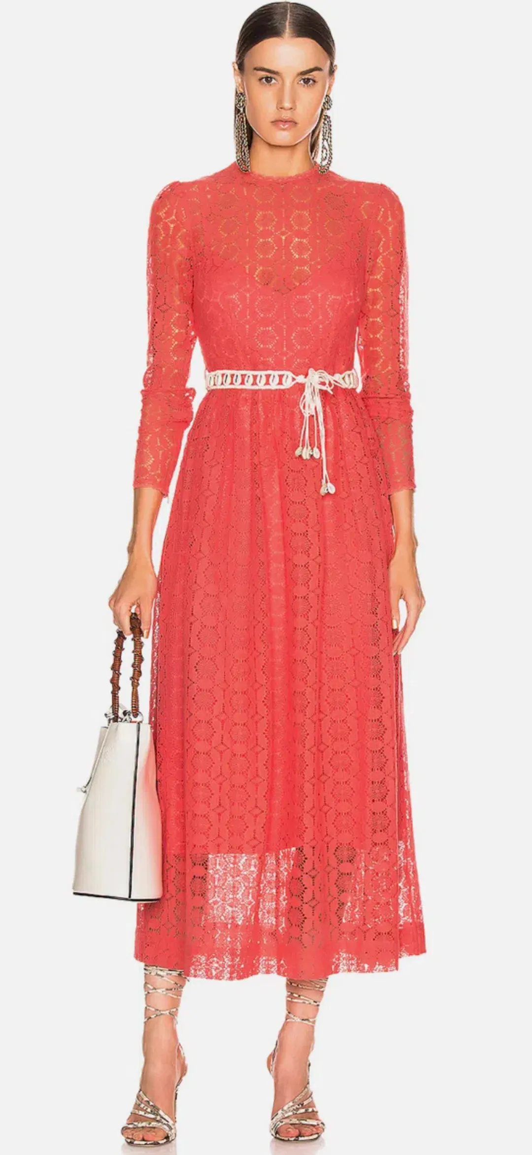 Zimmermann Allia High Neck Lace Dress (Size: AU 0) for rent on The Volte - main image