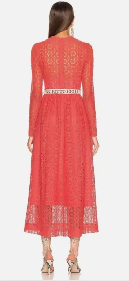 Zimmermann Allia High Neck Lace Dress (Size: AU 0) for rent on The Volte - image 3