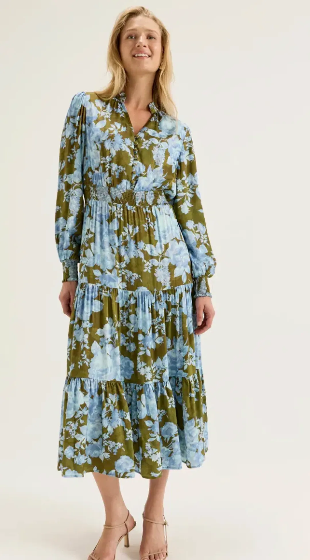 Review Primrose Bloom Midi Dress (Size: 6) for rent on The Volte - main image