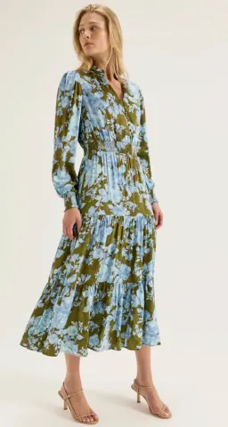 Review Primrose Bloom Midi Dress (Size: 6) for rent on The Volte - image 1