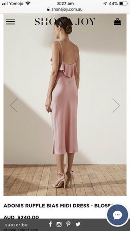  Bias Ruffled Midi Dress for rent on The Volte - image 2