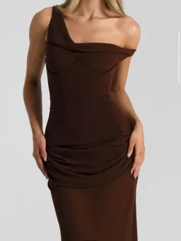 Natalie Rolt Cadence Gown Espresso Size 0 for rent on The Volte - image 2