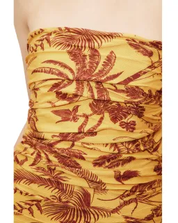 Alemais Banana Blossom Ruched Gown Size 10 for rent on The Volte - image 4