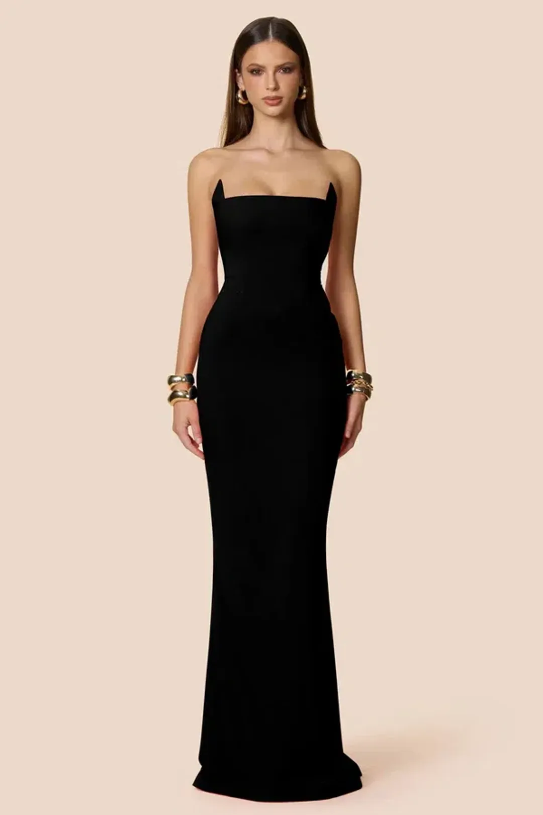 Nookie Aaliyah Strapless Gown for rent on The Volte - main image