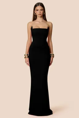Nookie Aaliyah Strapless Gown for rent on The Volte - image 1