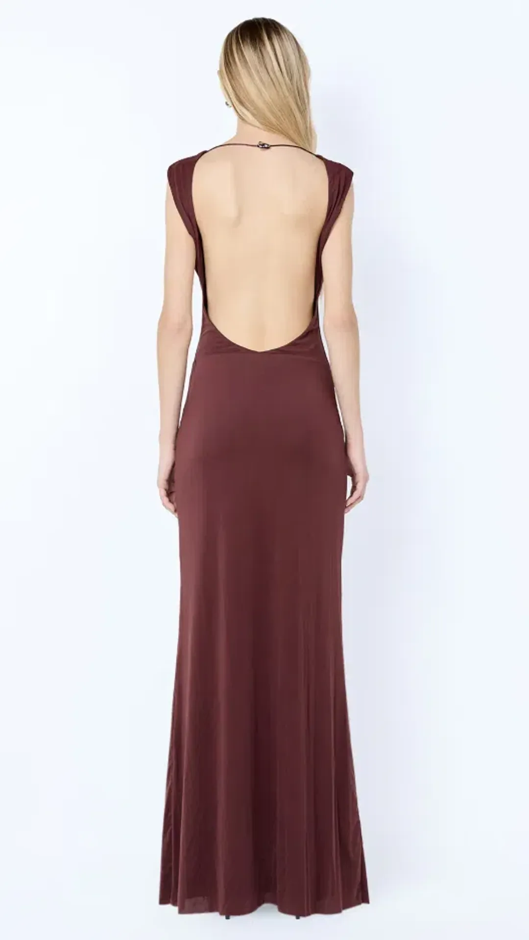 Bec & Bridge BRIGITTE COWL NECK MAXI DRESS Blackberry Size 8 for rent on The Volte - main image