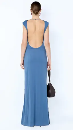 Bec & Bridge BRIGITTE COWL NECK MAXI DRESS Steel Blue Size 6 for rent on The Volte - image 2