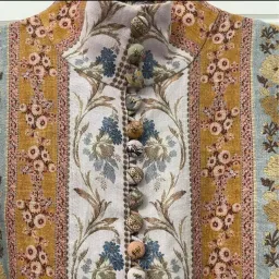 Zimmermann Luminous Stripe Patchwork Linen Midi Dress for rent on The Volte - image 5