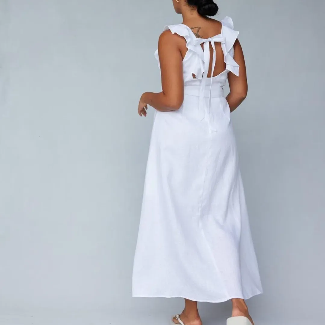 Amelius The Label Bohdi Linen Dress for rent on The Volte - main image