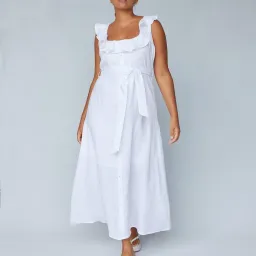 Amelius The Label Bohdi Linen Dress for rent on The Volte - image 1