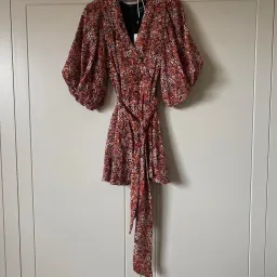 MINKPINK Gabae Floral Wrap Mini Dress – Size S for rent on The Volte - image 3