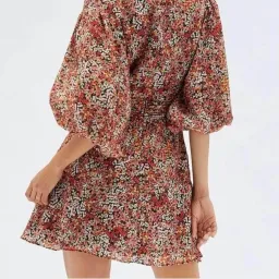 MINKPINK Gabae Floral Wrap Mini Dress – Size S for rent on The Volte - image 2