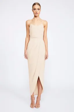 Shona Joy Core Lace up Maxi Dress Cream Size 8 for rent on The Volte - image 1