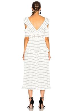Self Portrait Monochrome Stripe Dress Size 6 for rent on The Volte - image 5